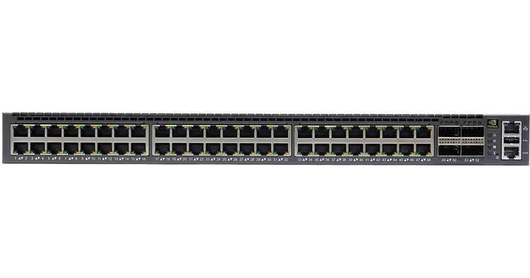 NVIDIA Spectrum SN2201 448 Gbps Switch Capacity 48x RJ45 1 G BASE-T, 4x QSFP28 Ports