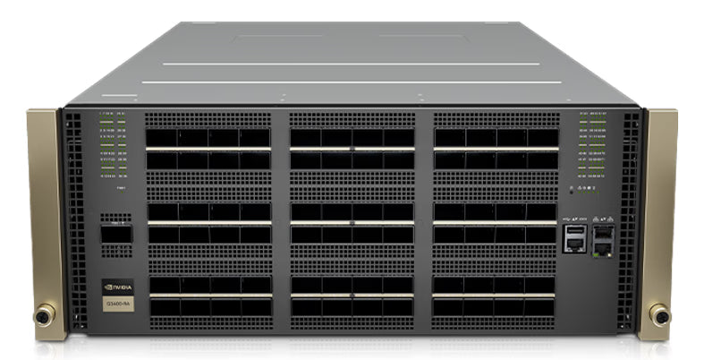 NVIDIA Quantum-X800 Q3400-RA Switch Capacity 115.2 Tbps Ports 144 x 800Gb/s over 72 OSFP cages