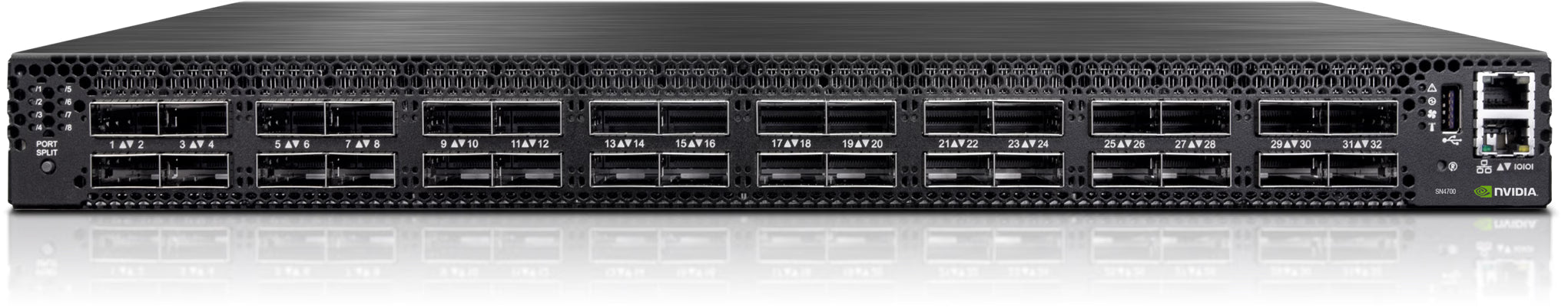 NVIDIA Spectrum SN4700 With 25.6 Tbps/32x400 GbE QSFP-DD ports